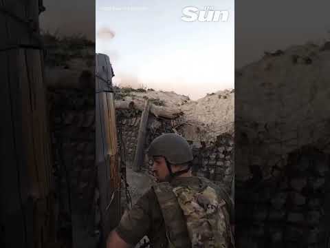 Ukrainian forces repel Russian advance near Klishchiivka from trench position #shorts