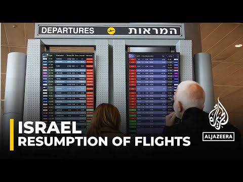 Flights resume at Israel’s Ben Gurion International Airport